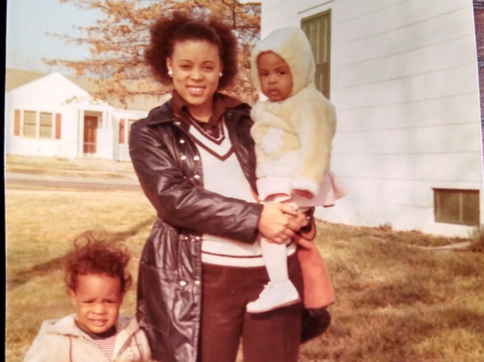 Mom and me plus my cousin